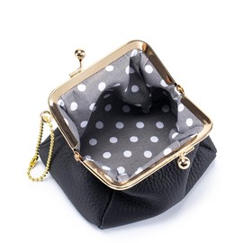 Yocipa Genuine Leather Retro Coin Purse Women's Bag Small Leather Coin Case Multi-functional Large Capacity Mini Wallet Small Purse Storage, yellow