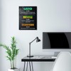 Grind Hustle Execution Definition Wall Art,Inspirational Canvas Frame Paintings For