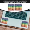 Mac Shortcut Sticker - Mac OS Shortcuts Sticker (M1+Intel) +