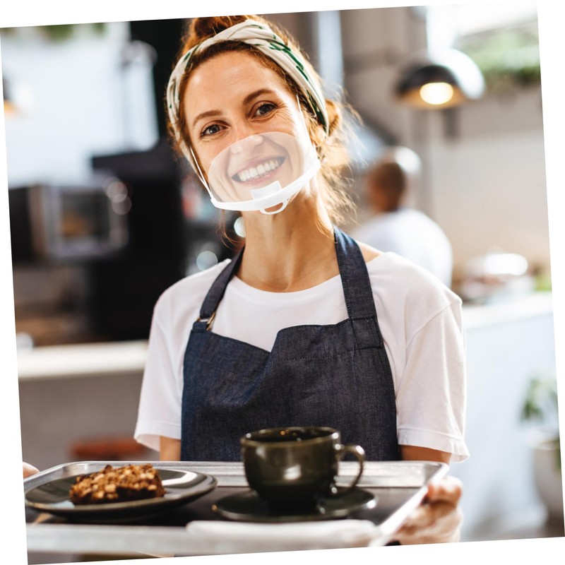 Ciieeo 20pcs Anti-Fog Mask for Chef Nose Mouth Cover Food