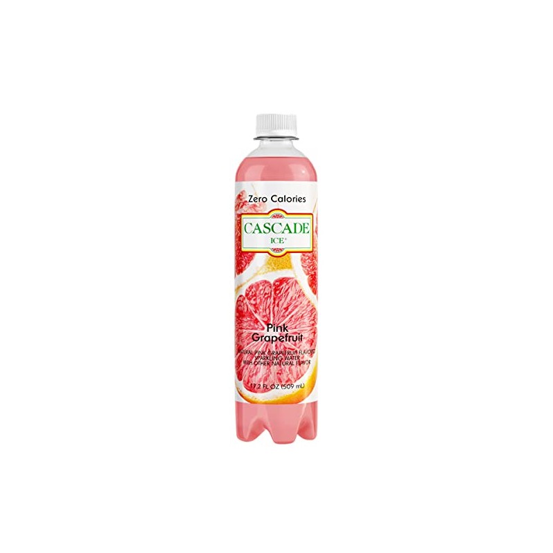 Cascade Ice Sparkling Water, Pink Grapefruit, 17.2 Ounce (Pack of