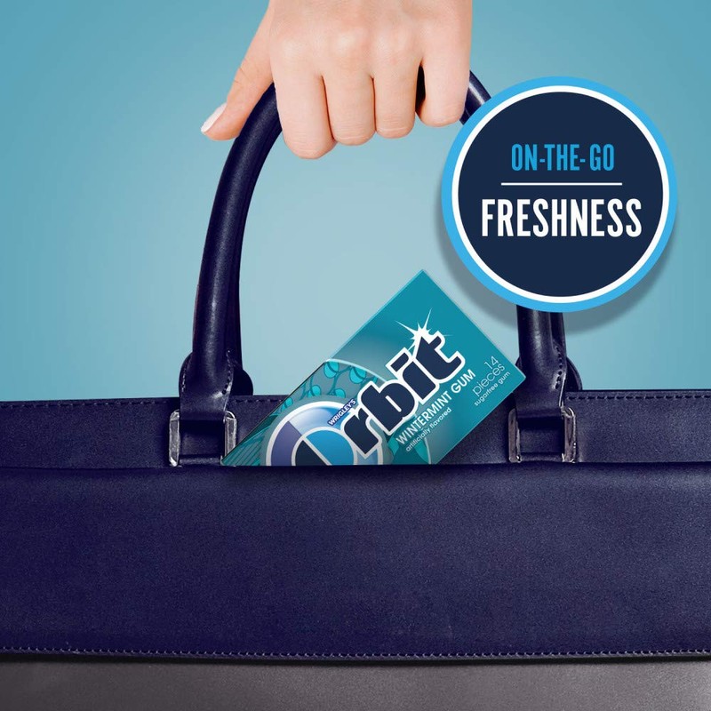 Orbit Wintermint Sugarfree Gum, 12 Pack