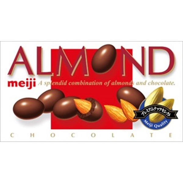 Meiji almond chocolate 88g ~ 10 pieces