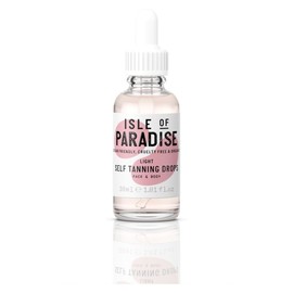 Isle of Paradise Self Tanning Drops, Light (Sunkissed Glow) - Vegan and Cruelty Free Self Tan Drops, 1.01 Fl Oz