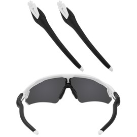 EZReplace Replacement White Temple Arms for Oakley Radar EV Path OO9280/Radar EV Pitch OO9211/Radar EV Path Asian Fit OO9275 Sunglasses (Black)