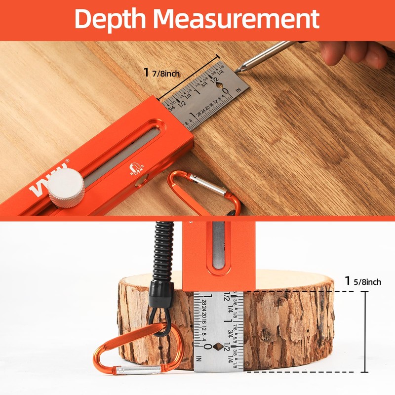 7 Inch Aluminum Torpedo Level with 90°/180° Bubble Vials,Magnetic Leveler