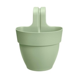 elho Vibia Campana Easy Hanger S 21 Planter for Balcony and Outdoor Use Diameter 20.5 x H 26.5 cm Green / Pistachio Green