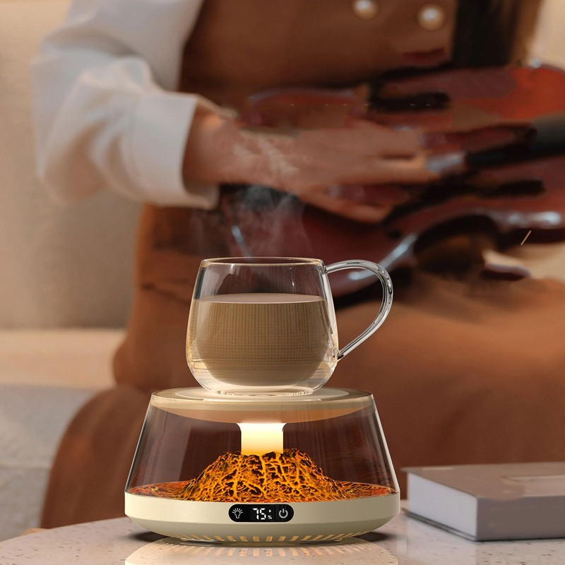 66 W Cup Warmer, Adjustable Temperature, Car Coffee Warmer with