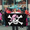 Pink Girl Pirate Skull Flag 3x5 Ft Outdoor Indoor With