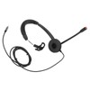 Telephone Headset Monaural Customer Service Headphones with Mic for Call