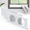 Chiligent Dual Hose Portable Air Conditioner Window Kit, 5.9" Diameter