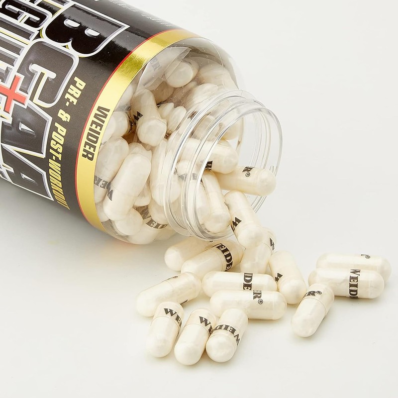 Weider BCAA + Glutamine, Recovery, Strength, Endurance, 180 Capsules