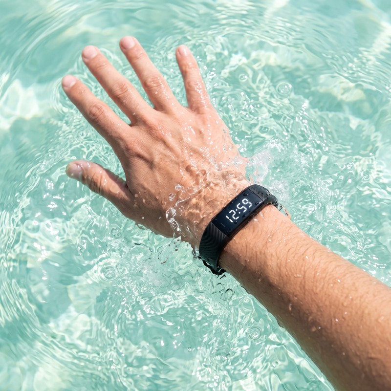 Smart LED Pedometer Bracelet with Vibration Alarm for Daily Activity