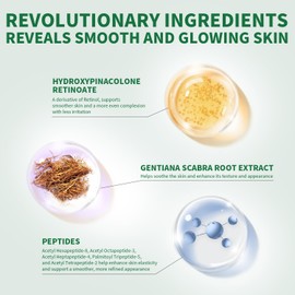 RAZUYEN Retinol Serum for Face, Anti Aging Serum with Peptide for Fine Lines and Wrinkles, Smoothing, Repairing and Hydrating Face Serum, 30ml (1 Fl Oz)