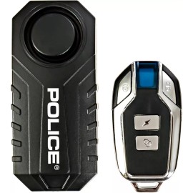 POLICE Bike Alarm with Remote Motorcycle Scooter Anti Theft Security System