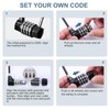 Ankilo 2 Pack 4 Digit Combination Padlock, 3.54 inch Outdoor