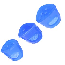 Protector de dedos guitarra 12 protectores antideslizantes silicona con diferentes tamaños para instrumentos cuerda (azul, rosa)(Azul M00253) Ajedrez Y Cartas, Deportes De Ocio