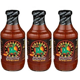 Dinosaur Bar-B-Que (Barbecue/BBQ) Sauce - Original Sensuous Slathering - 19 Oz. (3 Pack of 3)