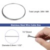 uxcell 1/32"(0.8mm) 304 Stainless Steel Cable Wire Rope 7x7 Strands
