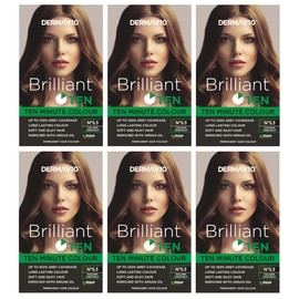 Brilliant Ten GOLDEN CHESTNUT No.5.3 - Permanent Hair Colour | Vegan | Against Animal Testing | Long Lasting | 10 Minutes Technology- 6 pack