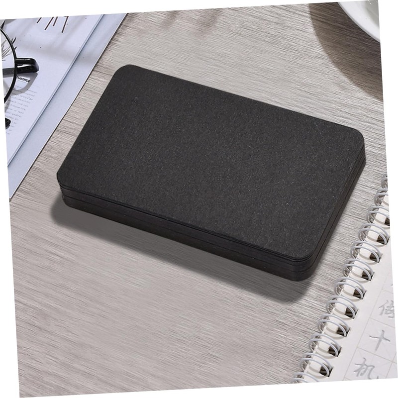 Operitacx 100pcs Black Blank Index Cards for Writable Vocabulary Learning