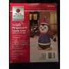 (Ship from USA) 5 LED Penguin w/ Candy Cane Yard