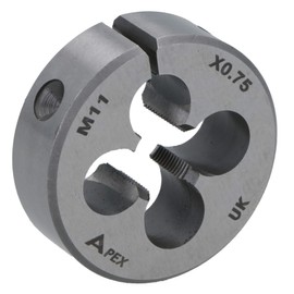M11 x 0.75mm Metric Split Die Rethreading Thread Cutter Tungsten Steel 38mm