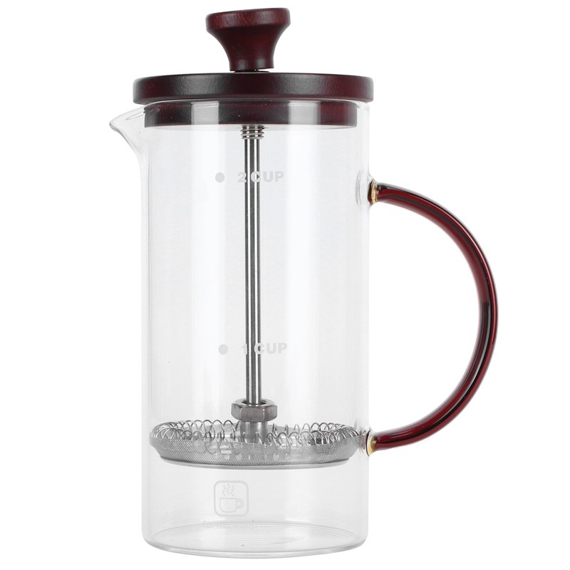 Coffee Press Pot 400ml High Borosilicate Glass Coffee Brewer Maker