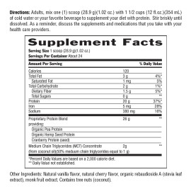 Vegan Protein Powder 100 Plant Based Vanilla 20g Easy Digest Gluten Free 1.52lb