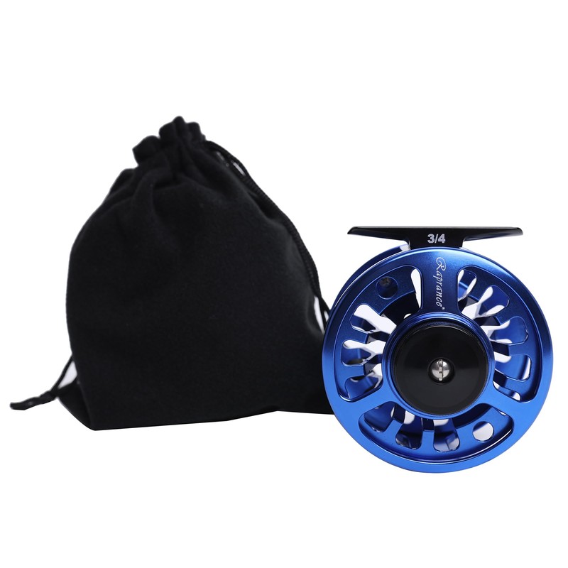 Raprance Fly Fishing Reel,CNC-Machined Aluminum Alloy Fly Reel Large Arbor