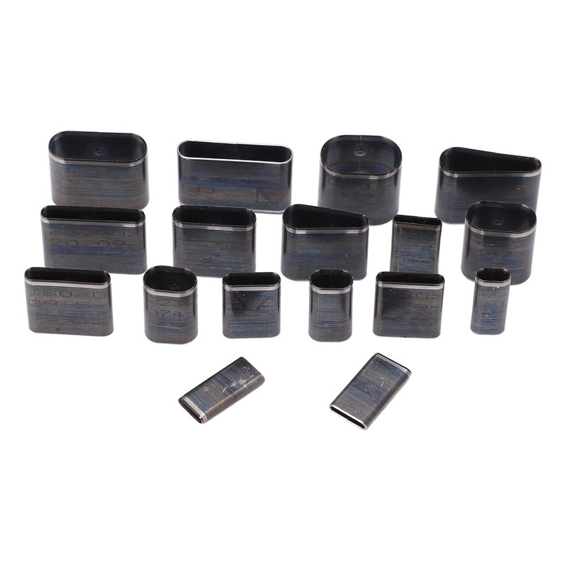 17 Pcs Oval Leather Punching Die Set Mold Cutting Kit