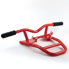 Mokuo Iron Manned Motorcycle Stunt Rear Luggage with CNC Removable Perform Bar Fit for Honda Grom MSX 125 SF 2013-2016,Red
