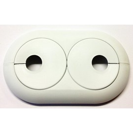 Double rosette for pipes with external diameter 14, 15, 16, 18-20 mm, variable hole spacing between 35-58 mm