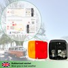 fouraces trailer lights - 2 set, with wiring diagram, tail