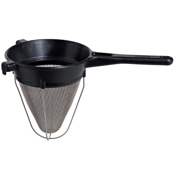 Matfer Bourgeat Professional Bouillon Strainer/Chinois with Exoglass Handle and Fine Steel Mesh Sieve