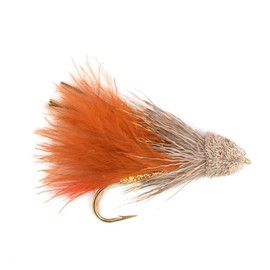 The Fly Fishing Place Muddler Minnow and Sculpin Streamer Flies - Set of 5 Bass and Trout Fly Fishing Flies - Hook Sizes 2 and 4