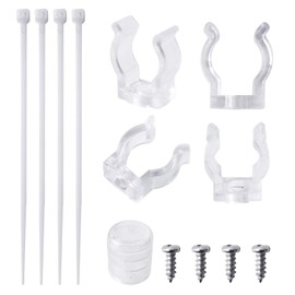 JUNWEN LED Rope Lights Clips, 36 Pack Rope Lights Clips Set Mounting Bracket Fixing Clips Rope Lights Tape Light Fixing Clips Rope Lights Use for 8-10mm Width IP65 Silicone glued led Rope Light