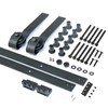 DIYHD 13FT Sliding Library Ladder Hardware Kit,Rustic Black Home Office