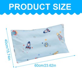 AEIOPRS 1 x Children's Pillow Case Cotton Baby Pillowcase Soft Breathable Pillowcase for Boys Girls Bedding