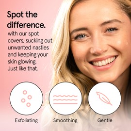 grace & stella Award Winning Pore Strip - Pimple Patches for Face - Hydrocolloid Acne Patches for Shrinking Zits, Breakouts - Spot Stickers - Dermatologist-Tested, Vegan (Invisible, 36 Count)