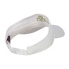 Shamrock Embroidered Sun Visor - White OSFM
