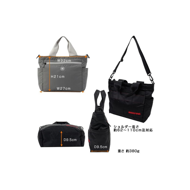 Briefing Tote Bag, Cart Tote, B5 Size, GOLF, Men's, Women's,