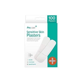 ProPlast - Hypoallergenic Sensitive Skin Plasters - Pack of 100 Assorted Sizes