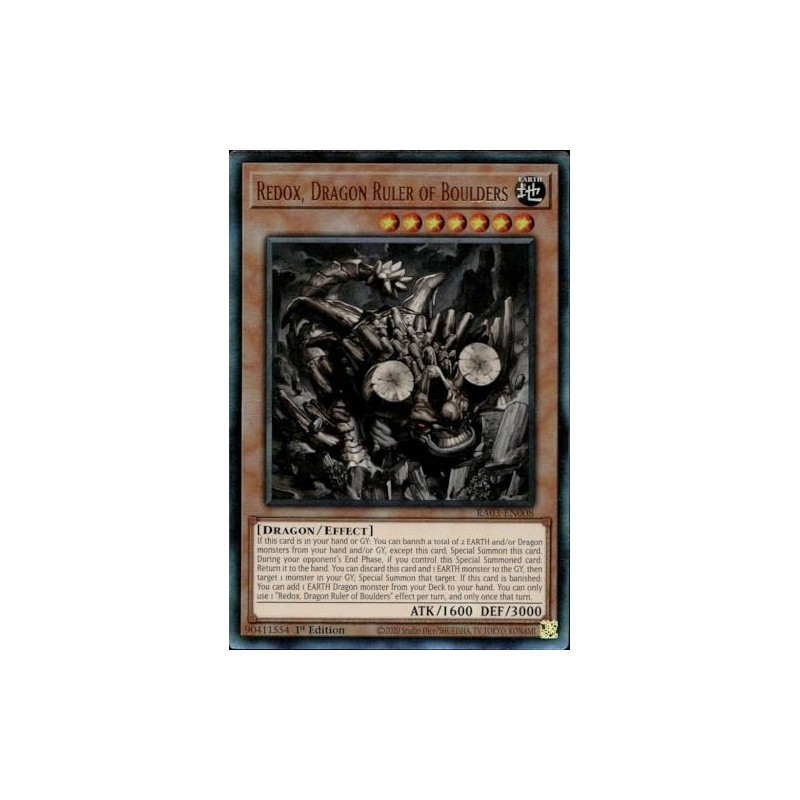 Redox, Dragon Ruler of Boulders (PUR) - RA03-EN008 - Prismatic