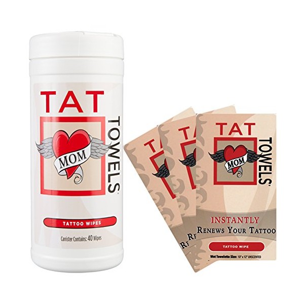 Tat Towels (NEW!) A Better Way to Moisturize and Enhance Your Tattoos Canister & Individual Packs Per OrderOn Sale