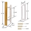 TPard Sliding Glass Patio Door Handle Replacement Set with Oak