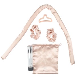 COSMETIC CLUB, SC0629 - Box of 6 Pink Satin Hair Rollers - Elegant and Feminine Design - High Quality Materials - Easy to Use - Hairdresser Versatility - Compact and Practical