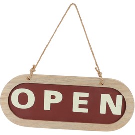 WEZCHUGHAOL Shop Listing Wood Decor Dual Side Plate Wooden Door Sign Open and Closed Sign for Business Door Sign Hanging Ornament Sign Pendant Welcome Door Plate Pendant Panel