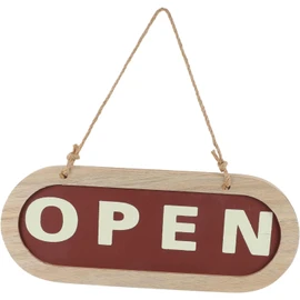 WEZCHUGHAOL Shop Listing Wood Decor Dual Side Plate Wooden Door Sign Open and Closed Sign for Business Door Sign Hanging Ornament Sign Pendant Welcome Door Plate Pendant Panel