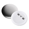 100Pcs Badge Back Cover Tinplate Plastic Base Avoid Rust Firm